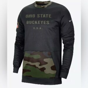 Nike Dri-FIT MED Camo Ohio State Buckeyes Salute to Service crewneck sweatshirt
